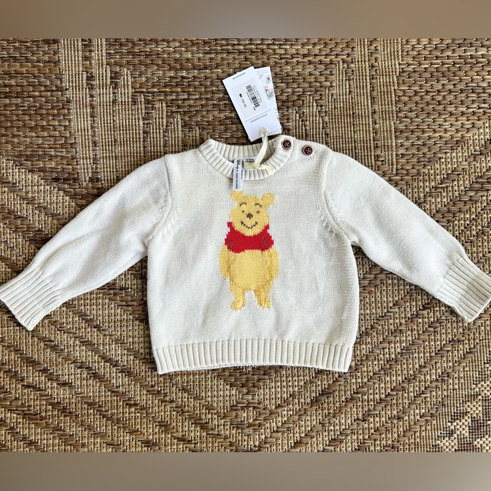 Janie and Jack Winnie the Pooh Disney Sweater 3-6 months